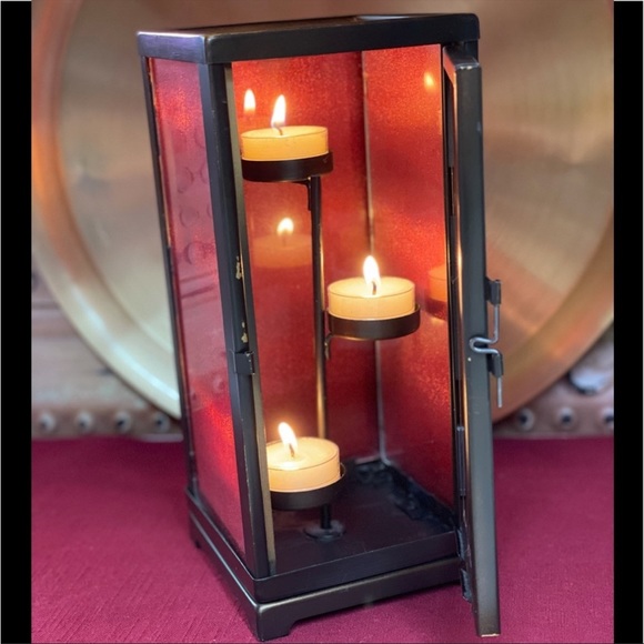 PartyLite ZEN AMBIANCE 3 TEALIGHT CANDLE HOLDER